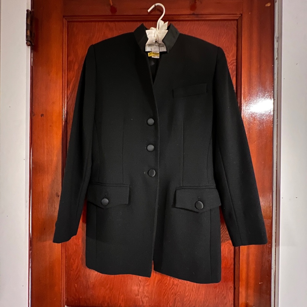 Vintage Wool Black Jacket- Jone of New York size 6